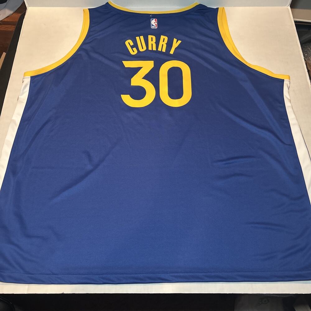 Steph Curry #30 Warriors Fanatics Jersey 5XL NBA Blue NWT Fast Break Basketball